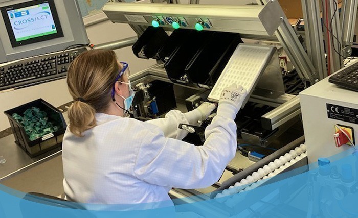 Ligne assemblage actionneur Crossject